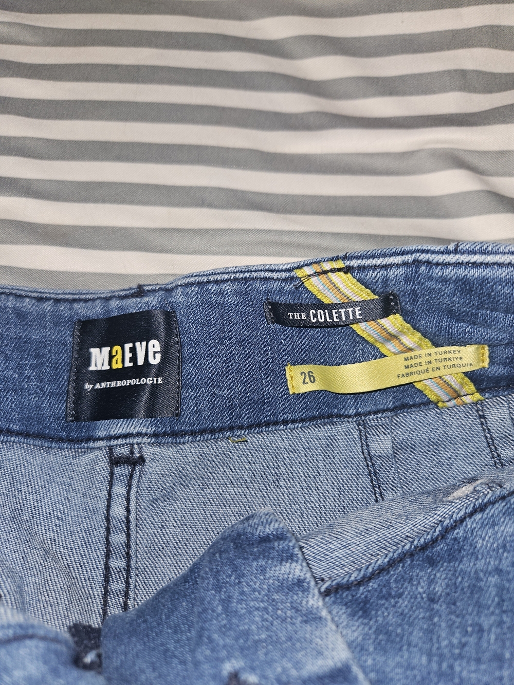 Maeve The Collette Straight-Leg Jeans in Medium Blue Denim - Picture 3 of 4